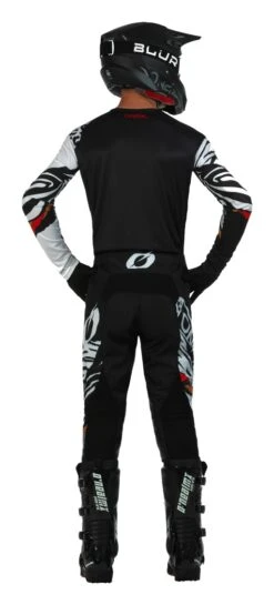 O'Neal Mayhem Wild Jersey -Motorcycle Equipment Store o neal mayhem wild jersey black white 3