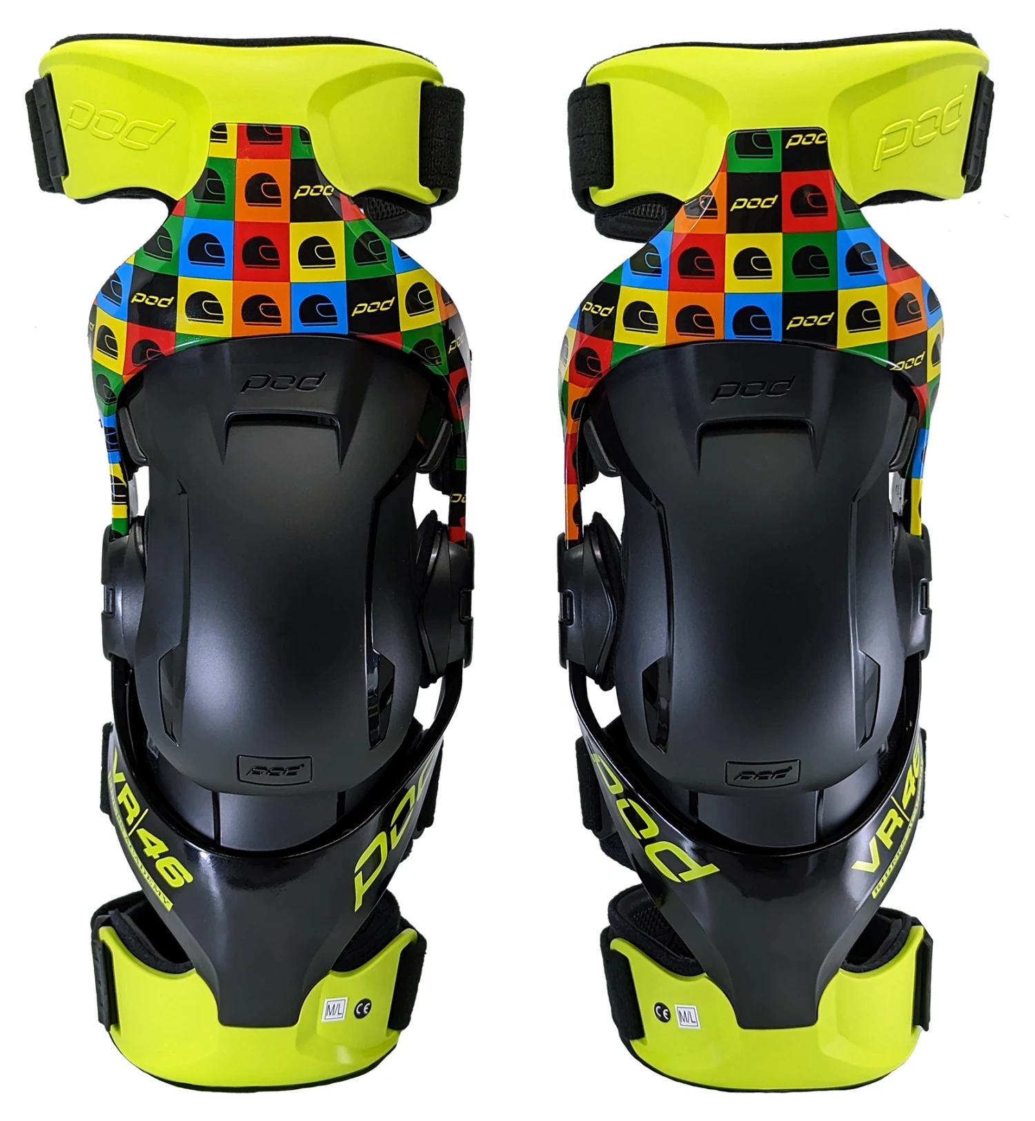 POD K4 2.0 LE VR46 Knee Braces 1 POD K4 2.0 LE VR46 Knee Braces