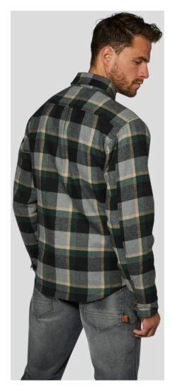 Rokker Memphis Riding Shirt -Motorcycle Equipment Store rokker memphis rider shirt green 2