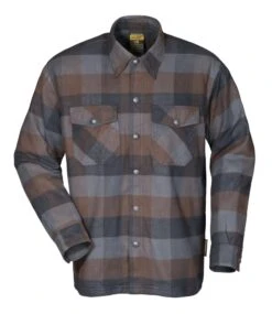 Scorpion EXO Covert Flannel Shirt -Motorcycle Equipment Store scorpion covert flannel shirt black brown grey black brown grey 1