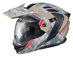 Scorpion EXO-AT950 Outrigger Helmet -Motorcycle Equipment Store scorpion exoat950 outrigger helmet sand