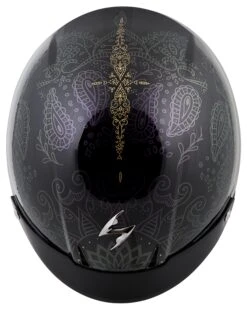 Scorpion EXO-C110 Azalea Helmet -Motorcycle Equipment Store scorpion exoc110 azalea helmet black gold