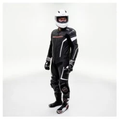 Sedici Chicane One-Piece Race Suit Black/White / 54 [Demo - Good]