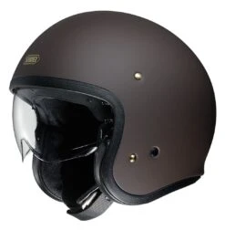 Shoei J·O Helmet - Solid -Motorcycle Equipment Store shoei jo helmet solid matte brown