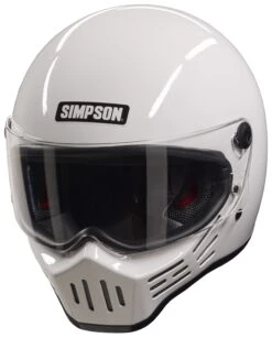 Simpson M30 Bandit Helmet 10 Simpson M30 Bandit Helmet -Motorcycle Equipment Store simpson m30 bandit helmet white