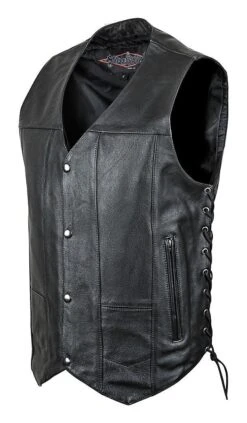 Street & Steel 2nd Amendment Leather Vest