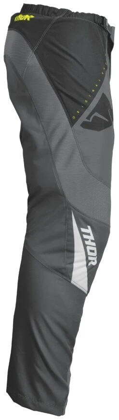 Thor Sector Edge Pants -Motorcycle Equipment Store thor sector edge pants dark grey acid green 2
