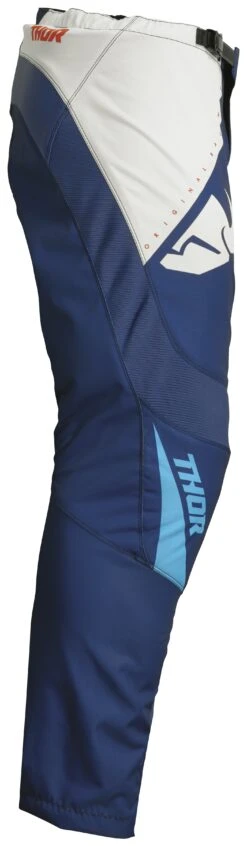 Thor Sector Edge Pants -Motorcycle Equipment Store thor sector edge pants navy orange 2