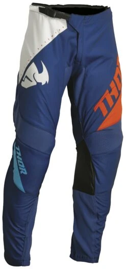 Thor Sector Edge Pants -Motorcycle Equipment Store thor sector edge pants navy orange