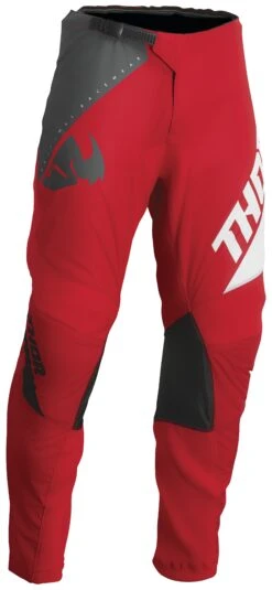 Thor Sector Edge Pants -Motorcycle Equipment Store thor sector edge pants red white