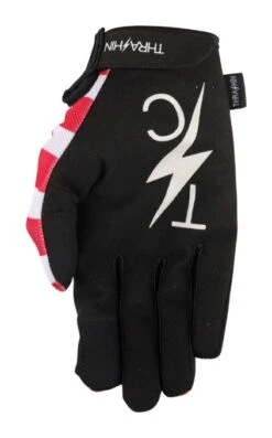 Thrashin Supply Stealth Stars And Bolts Gloves -Motorcycle Equipment Store thrashin supply starsand bolts stealth glove red white blue 3