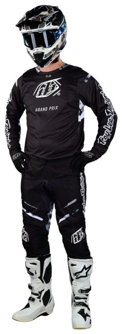 Troy Lee Designs Troy Lee GP Pro Blends Jersey 22 Troy Lee Designs Troy Lee GP Pro Blends Jersey -Motorcycle Equipment Store troy lee gp pro blends jersey black white camo 2