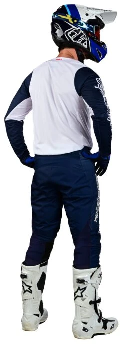 Troy Lee Designs Troy Lee GP Pro Boltz Jersey 31 Troy Lee Designs Troy Lee GP Pro Boltz Jersey -Motorcycle Equipment Store troy lee gp pro boltz jersey white navy 3