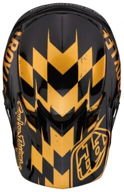 Troy Lee Designs Troy Lee SE4 Polyacrylite Race Shop Helmet -Motorcycle Equipment Store troy lee se4 polyacrylite race shop helmet black gold 3