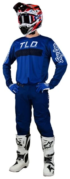 Troy Lee Designs Troy Lee SE Pro Grid Jersey 22 Troy Lee Designs Troy Lee SE Pro Grid Jersey -Motorcycle Equipment Store troy lee se pro grid jersey blue navy 2
