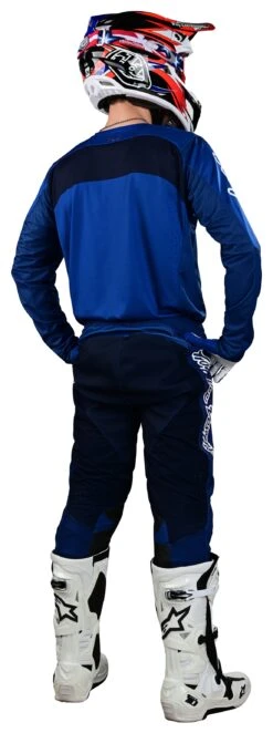 Troy Lee Designs Troy Lee SE Pro Grid Jersey 23 Troy Lee Designs Troy Lee SE Pro Grid Jersey -Motorcycle Equipment Store troy lee se pro grid jersey blue navy 3