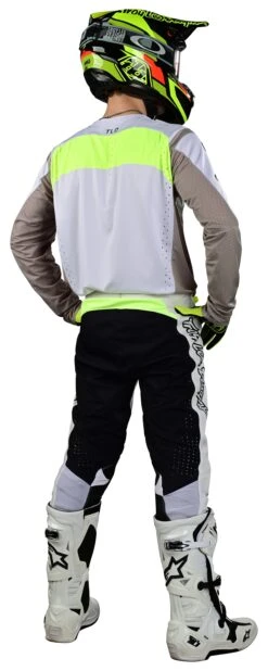 Troy Lee Designs Troy Lee SE Pro Grid Jersey 20 Troy Lee Designs Troy Lee SE Pro Grid Jersey -Motorcycle Equipment Store troy lee se pro grid jersey white grey hi viz 2