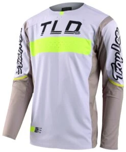 Troy Lee Designs Troy Lee SE Pro Grid Jersey 14 Troy Lee Designs Troy Lee SE Pro Grid Jersey -Motorcycle Equipment Store troy lee se pro grid jersey white grey hi viz