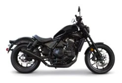 Two Brothers Comp Slip-On Exhaust Honda Rebel 1100 2021-2023 Ceramic Black/Carbon Fiber [Previously Installed]