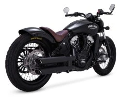 Vance & Hines PCX 3" Round Twin Slash Slip-On Mufflers For Indian Scout 2015-2023 9 Vance & Hines PCX 3" Round Twin Slash Slip-On Mufflers For Indian Scout 2015-2023 -Motorcycle Equipment Store vance hines3 round twin slash slip on mufflers for indian scout20152019 black 3