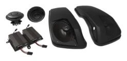 Wild Boar By Hogtunes Front Speakers, Lids & 600 Watt Amp Kit For Harley Touring 2014-2023