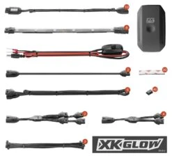 XKGlow XKChrome App Controled Light Kit / Motorcycle -Motorcycle Equipment Store xk glow advanced xk chrome light kit advanced chrome